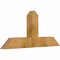 Ekena Millwork Portland Rough Sawn Timber Gable Bracket, Western Red Cedar, 48"W x 22"H x 4"D x 6"F, 11/12 Pitch GBW048X22X0406POR00RWR - alternate 5